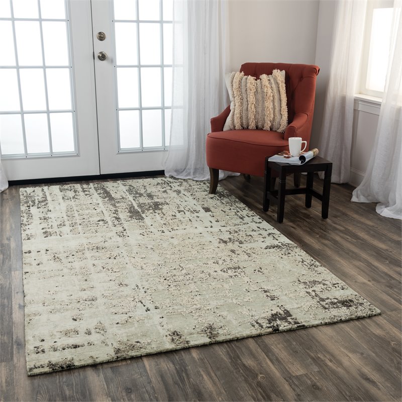 Alora Decor Alure 8' x 10' Abstract Green/Brown/Beige Hybrid Area Rug
