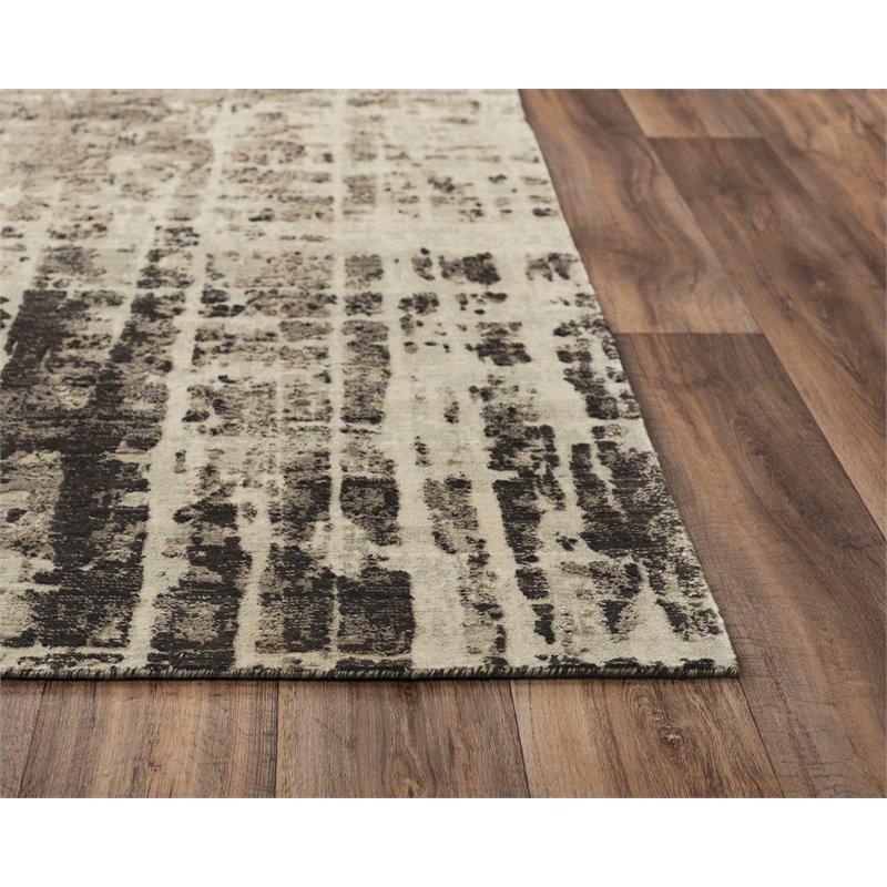 Alora Decor Alure 5' x 8' Abstract Green/Brown/Beige Hybrid Area Rug