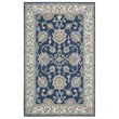 Alora Decor Crypt 8' x 10' Border Blue/Ivory Hand-Tufted Area Rug