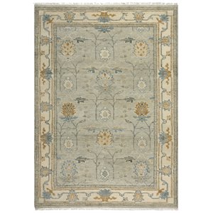 Alora Decor Abby 9' x 12' Beige/Brown/Gray/Beige Hand Knotted Area Rug