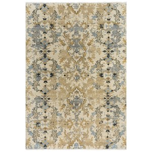 Alora Decor Abby 9' x 12' Beige/Brown/Blue/Gray Hand Knotted Area Rug