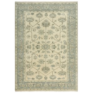 Alora Decor Abby 8' x 10' Ivory/Blue/Beige/Gray Hand Knotted Area Rug
