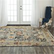 Alora Decor Abby 9' x 12' Traditional Dk. Gray/Brown/Gray Hand Knotted Area Rug