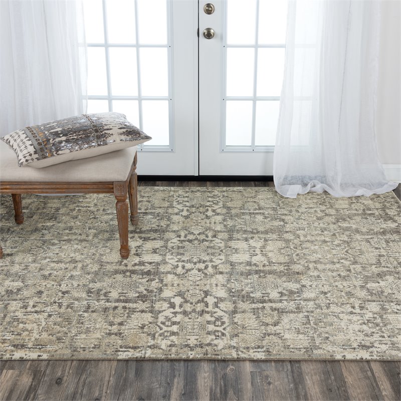 Alora Decor Aurora 9' x 12' Copper/Beige/Copper/Beige Hybrid Area Rug