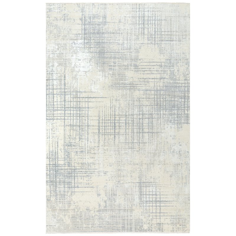 Alora Decor Aurora 9' x 12' Abstract Beige/Gray/Beige/Gray Hybrid Area Rug