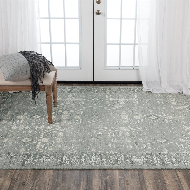 Alora Decor Aurora 10' x 13' Classic/Updated Gray/Ivory Hybrid Area Rug