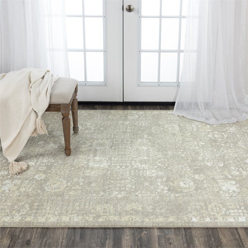 Alora Decor Aurora 5' x 8' Classic/Updated Gray/Beige Hybrid Area Rug