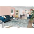 Alora Decor Alure 10' x 13' Classical Blue/Beige/Apricot Hybrid Area Rug