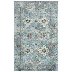 Alora Decor Alure 10' x 13' Classical Blue/Beige/Apricot Hybrid Area Rug