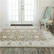 Alora Decor Abby 6' x 9' Traditional Brown/Blue/Brown Hand Knotted Area Rug