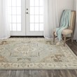 Alora Decor Abby 8' x 10' Traditional Gray/Blue/Brown Hand Knotted Area Rug