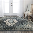Alora Decor Abby 8' x 10' Traditional Blue/Blue Hand Knotted Area Rug