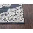 Alora Decor Cascade 5' x 8' Dk Blue/Natural/Gray/Tan Hand-Tufted Area Rug