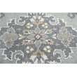 Alora Decor Cascade 8' x 10' Medallion Gray/Lt. Gray/Dk Beige/Blue Gray Area Rug