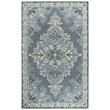 Alora Decor Cascade 5' x 8' Medallion Dk Gray/Blue Gray/Natural/Ivory Area Rug