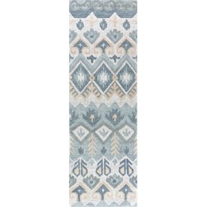 Alora Decor Cascade 2'6&quot x 8' Natural/Tan/Gray/Dk Gray Hand-Tufted Area Rug