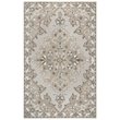 Alora Decor Cascade 5' x 8' Medallion Tan/Dk Tan/Taupe/Gray/Ivory Area Rug