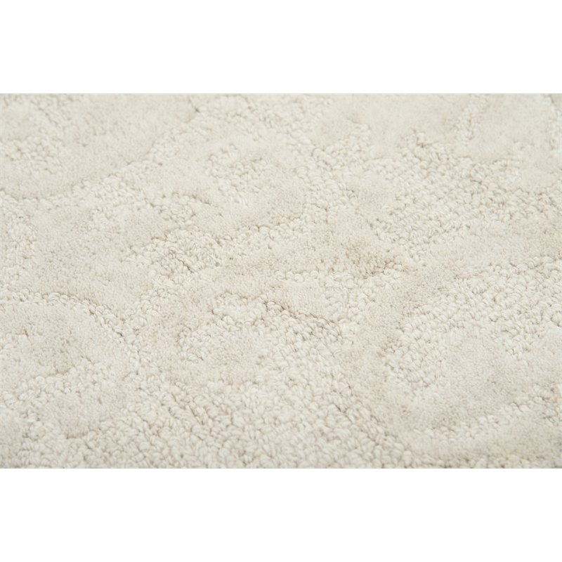 Alora Decor Emerson 5' x 8' Damask Beige/Gray/Rust/Blue Hand-Tufted Area Rug
