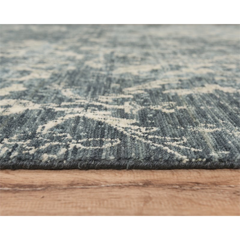 Alora Decor Intrepid 5' x 8' Classical Blue/Gray/Ivory Hybrid Area Rug