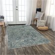 Alora Decor Intrepid 5' x 8' Abstract Blue/Gray/Ivory Hybrid Area Rug