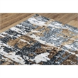Alora Decor Elect 8' x 10' Brown/Blue/Brown Power-Loomed/Hybrid Area Rug