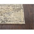 Alora Decor Euphoria 3' x 5' Floral Distress Beige/Gray/Rust/Blue Hybrid Rug