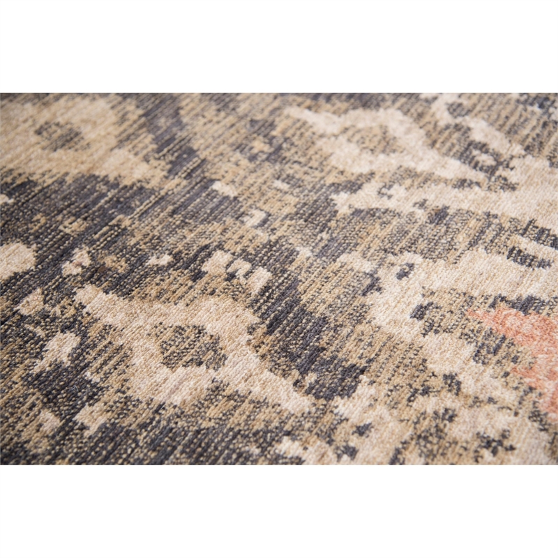 Alora Decor Euphoria 9' x 12' iKat/Geometric Brown/Gray/Rust/Blue Hybrid Rug