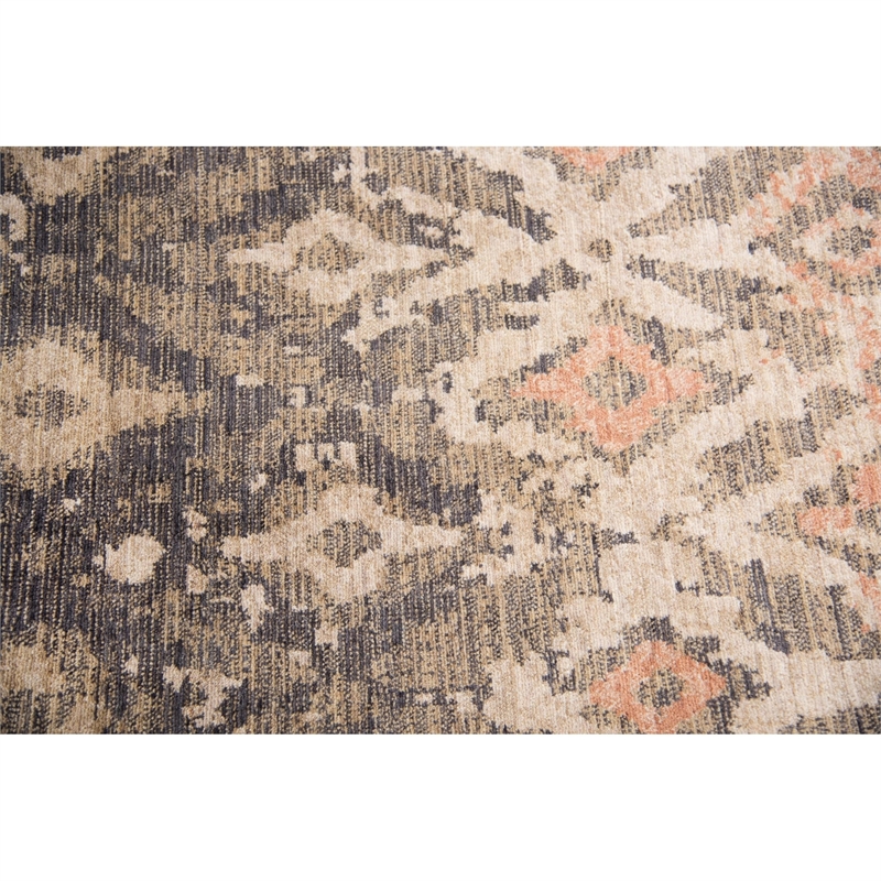Alora Decor Euphoria 9' x 12' iKat/Geometric Brown/Gray/Rust/Blue Hybrid Rug