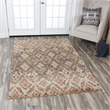Alora Decor Euphoria 9' x 12' iKat/Geometric Brown/Gray/Rust/Blue Hybrid Rug