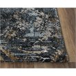 Alora Decor Elect 8' x 10' Charcoal/Blue/Brown Power-Loomed/Hybrid Area Rug