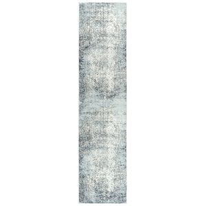 Alora Decor Glamour 2'7&quot x 9'6&quot Vine/Scroll Cream/Gray/Rust/Blue Area Rug