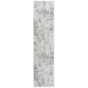 Alora Decor Glamour 2'7&quot x 9'6&quot Cream/Gray/Rust/Blue Power-Loomed Area Rug