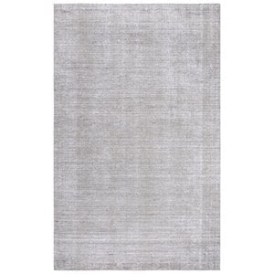 Alora Decor Demure 5' x 8' Solid Gray/Gray Hand-Loomed Area Rug