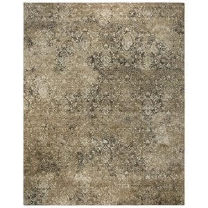 Alora Decor Euphoria 8' x 10' Damask Ivory/Gray/Rust/Blue Hybrid Area Rug
