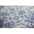 Alora Decor Euphoria 3' x 5' Floral Distress Lt. Gray/Gray/Rust/Blue Hybrid Rug