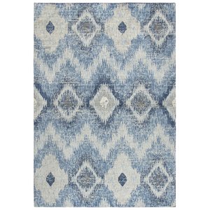 Alora Decor Euphoria 10' x 13' Chevron iKat Lt. Gray/Gray/Rust/Blue Hybrid Rug