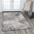Alora Decor Euphoria 8' x 10' Floral Distress Gray/Gray/Rust/Blue Hybrid Rug
