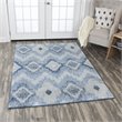 Alora Decor Euphoria 3' x 5' Chevron iKat Lt. Gray/Gray/Rust/Blue Hybrid Rug