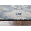 Alora Decor Euphoria 3' x 5' Chevron iKat Lt. Gray/Gray/Rust/Blue Hybrid Rug