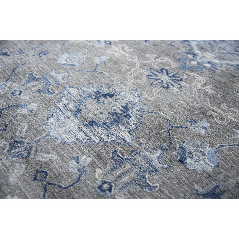 Alora Decor Euphoria 8' x 10' Gray/Gray/Rust/Blue Hybrid Area Rug