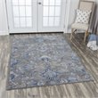 Alora Decor Euphoria 9' x 12' Gray/Gray/Rust/Blue Hybrid Area Rug