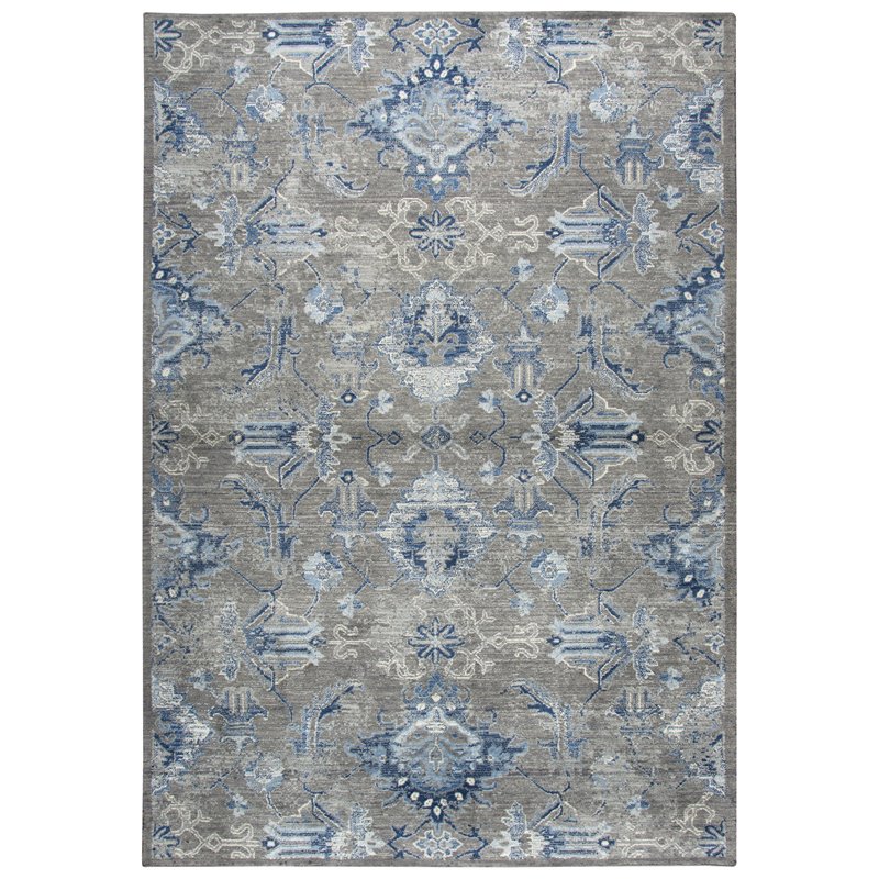 Alora Decor Euphoria 9' x 12' Gray/Gray/Rust/Blue Hybrid Area Rug