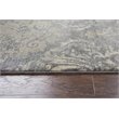 Alora Decor Euphoria 3' x 5' Damask Distress Gray/Gray/Rust/Blue Hybrid Area Rug