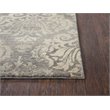 Alora Decor Euphoria 5' x 8' Damask Distress Gray/Gray/Rust/Blue Hybrid Area Rug