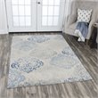 Alora Decor Euphoria 9' x 12' Medallion Lt. Gray/Gray/Rust/Blue Hybrid Area Rug