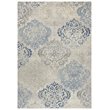 Alora Decor Euphoria 5' x 8' Medallion Lt. Gray/Gray/Rust/Blue Hybrid Area Rug