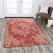 Alora Decor Euphoria 3' x 5' Distress Red/Gray/Rust/Blue Hybrid Area Rug