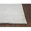 Alora Decor Demure 9' x 12' Solid Silver/Silver Hand-Loomed Area Rug