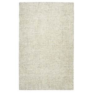 Alora Decor London 6'6&quot x 9'6&quot Solid Beige/Gray/Rust/Blue Hand-Tufted Area Rug