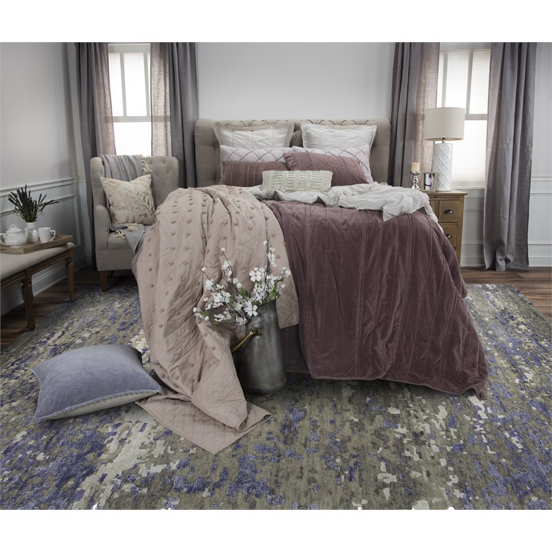 Alora Decor Noble 8' x 10' Brown/Beige/Gray/Rust/Blue Hand Knot Area Rug